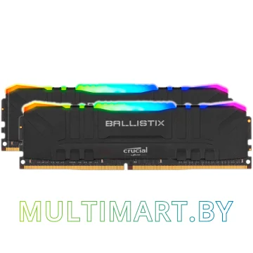 Оперативная память Crucial Ballistix RGB 2x8GB DDR4 PC4-25600 (BL2K8G32C16U4BL)